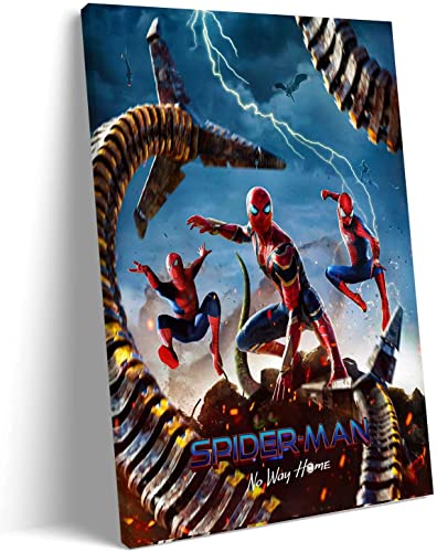 JIAOD Spiderman No Way Home Affiche sans Cadre Mur Art Cadeaux Toile Peinture Salon Chambre Décoration Peinture(Size:60x90cm)