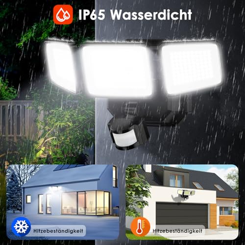 Foco con detector de movimiento exterior a pilas BENMA 302 LED para pared 5