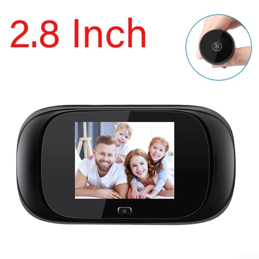 Spioncino digitale per porta, con schermo LCD HD da 2,8 pollici, obiettivo grandangolare da 100°, adatto per porte di spessore 35-110 mm
