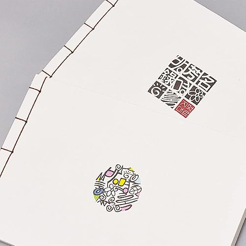 Miniatura 7 de GoGam - Libro de visitas de papel HANJI de estilo tradicional coreano (11.8 x 7.87 pulgadas), cuaderno encuadernado con nudo de hilo, bloc de notas