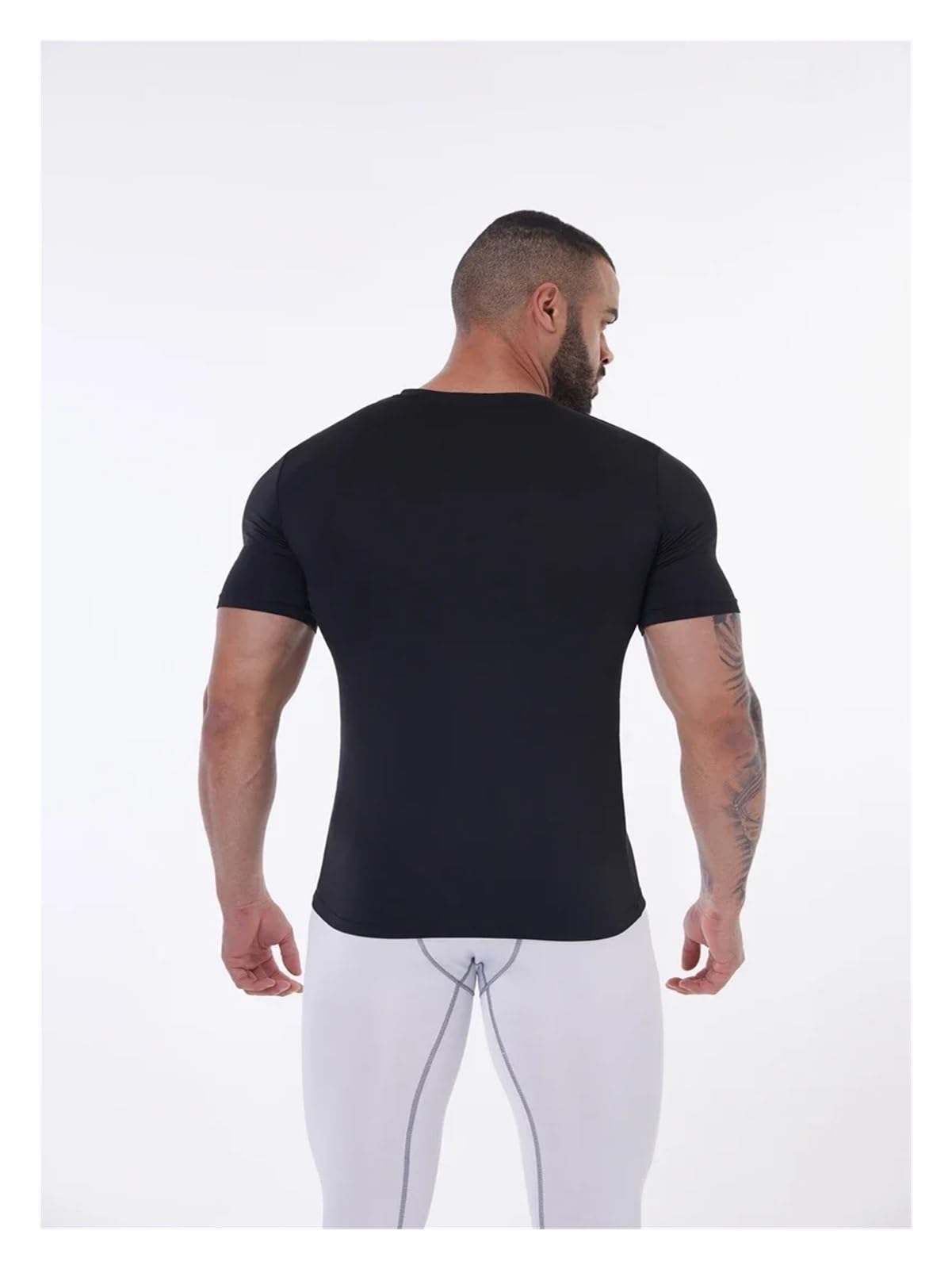 Camiseta CompresióN Hombre Camiseta de compresión for hombre, Fitness, gimnasio, moldeador de cuerpo, deporte, correr, camisetas, camisetas de manga corta de secado rápido, ropa moldeadora masculina C