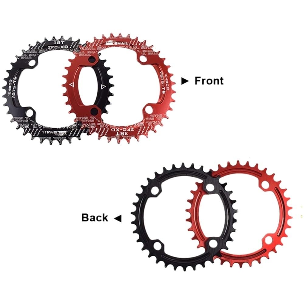 Monocorona MTB Rotondo 104BCD Corona Larga 32T 34T 36T 38 Denti Guarnitura Bicicletta 104 BCD Monoplate Bike Plate