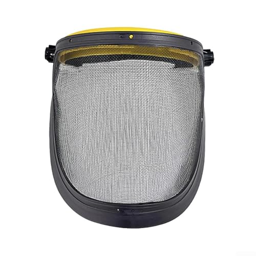 Casque de protection forestier avec protection frontale intégrée et maille métallique en acier pour tronçonneuse et sécurité de coupe de bois
