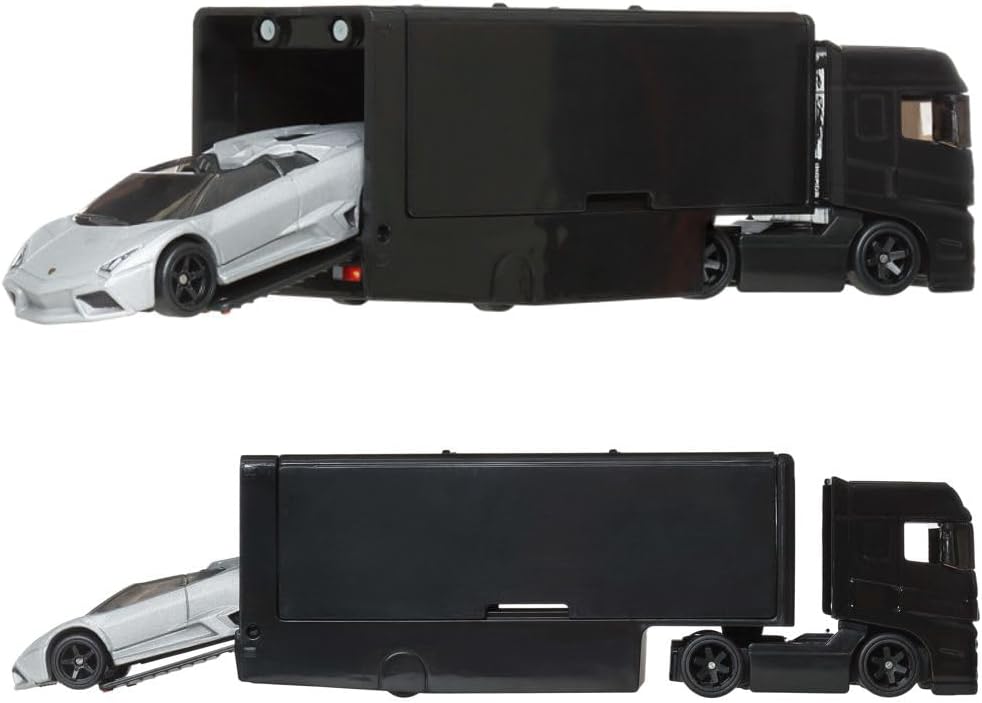 Hot Wheels Team Transport Pack Lamborghini Reventon Roadster Flipside Hauler Die-Cast Car and Hauler Set for Ages 3+
