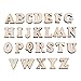 Yosoo 200 Stück Holz A-Z Holz Buchstaben DIY Spielzeug für Kinder Kinder Early Learning Type#1 Letters