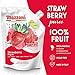 Strawberry Puree, 100% Pure Strawberries, Just Fruit, No Sugar Added, Real Fruit Mixer for Cocktails, Drinks, Smoothies - 35.2 Fl Oz, (2,2 lb), Convenient Pouch, Mazzoni, Made in Italy