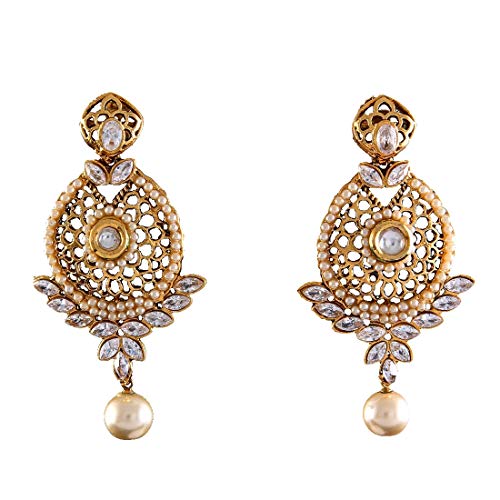 Pendientes colgantes de perlas Modish: joyería tradicional para momentos especiales