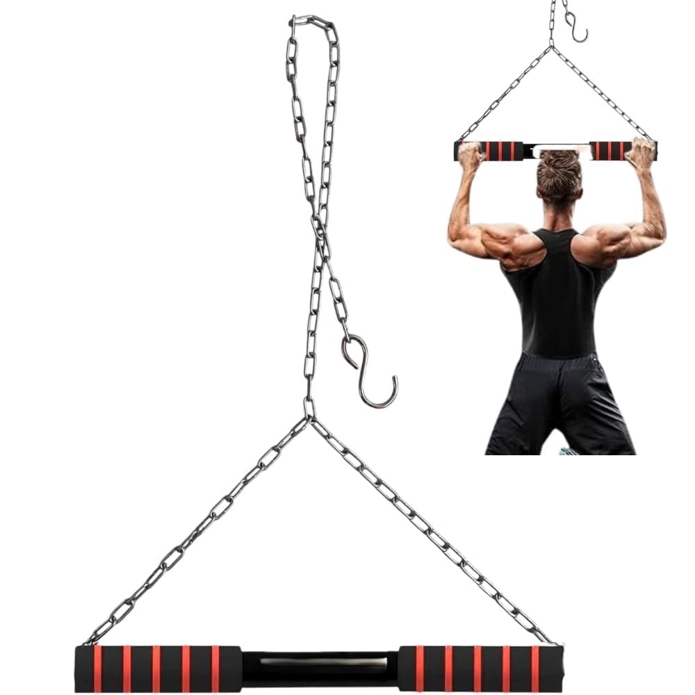 Chin Up Bar 120 Kgs Capacity| Monkey Bar| In Room Kids Hanging Rod| Height Growth| Heavy Duty Chain| Home Gym Equipment-picture-16