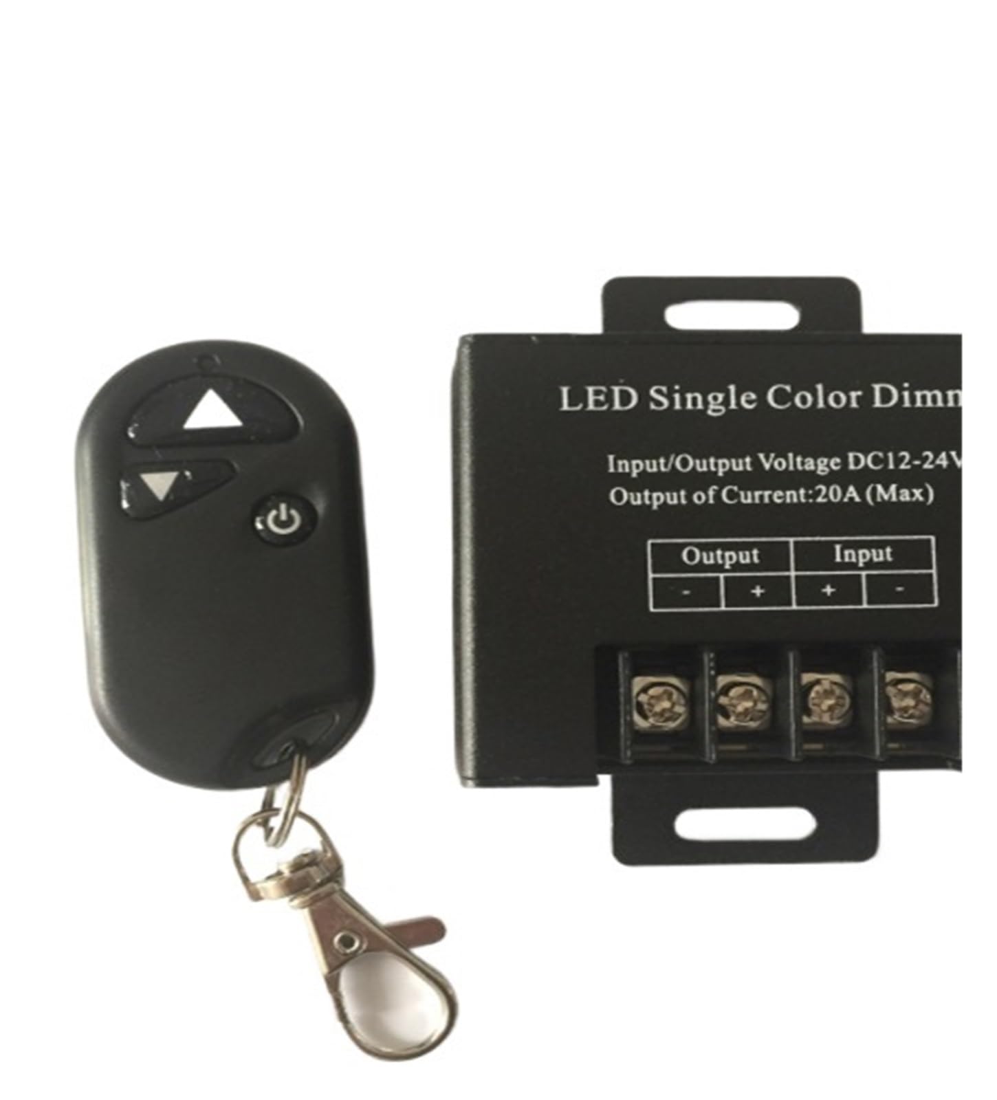 Luz LED de un solo color con regulador de intensidad 12-24 V, interruptor de control remoto de 3 botones, alta potencia, un solo color 20 A