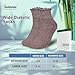 Bulinlulu Women’s Diabetic Socks – 6 Pairs Non-Binding Neuropathy Socks for Women 6-9 9-11(Flower D-Large)