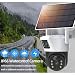 Imagen de Cámara de seguridad IP PTZ de doble lente WiFi 4G con energía solar
