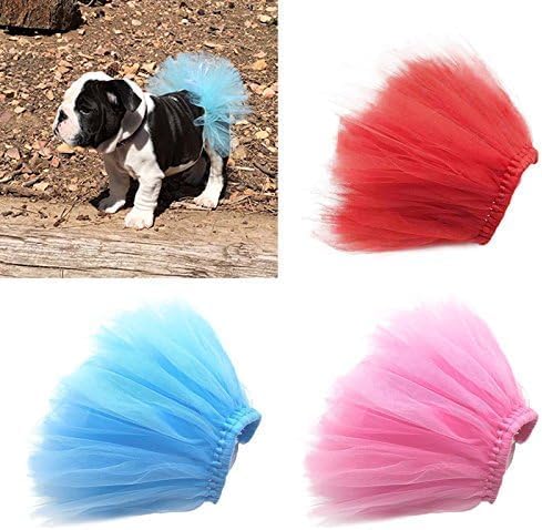 Vestido de Princesa Tutú con Falda de Encaje para Perro Pequeño Azul miniatura 4