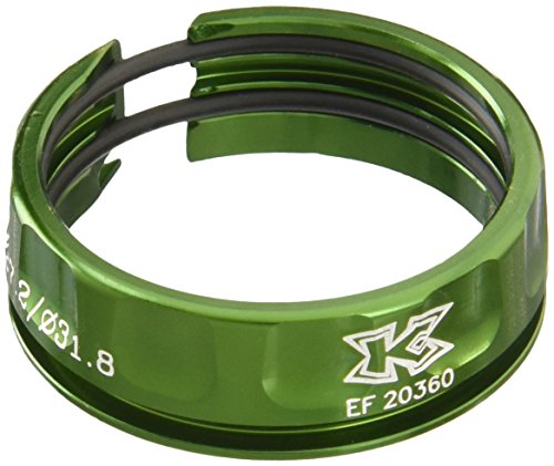 KCNC 653606 - Abrazadera ligera para tija de sillín de bicicleta, 34,9/31,6 mm, color verde