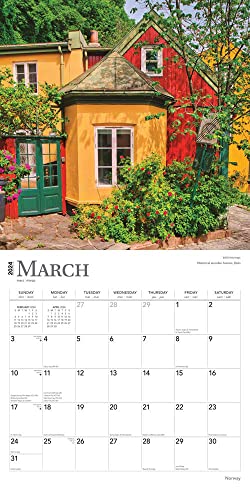 Norway | 2024 12 X 24 Inch Monthly Square Wall Calendar | Browntrout | Travel Europe Scandinavian Fjords #TOP2