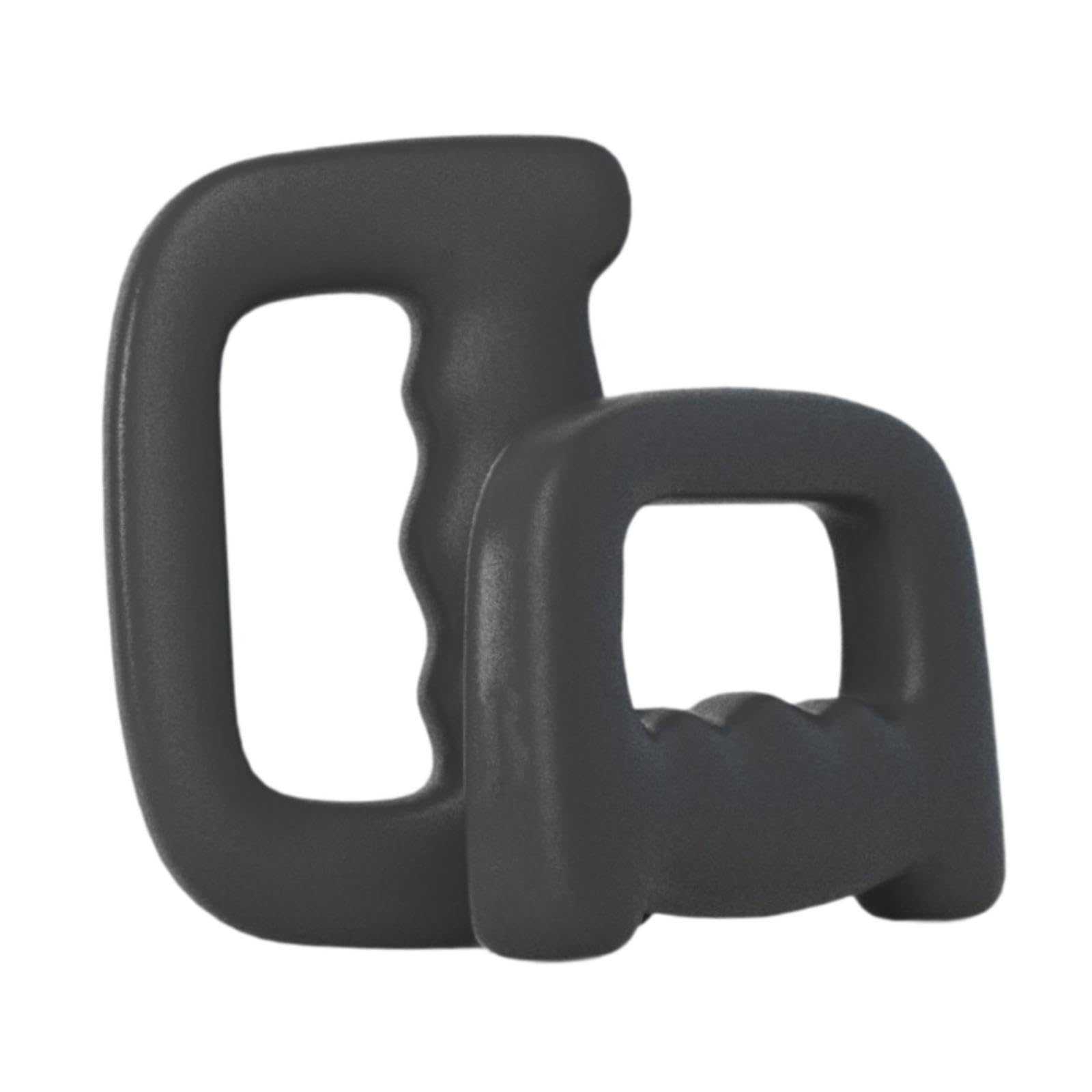 2 Pezzi Manubri Fitness Ergonomici Design Sagomato Realizzati in Ghisa Antiscivolo Adatti per Allenamento Squat Curl Utilizzabili in Casa