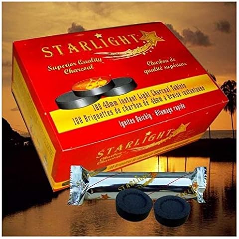 Starlight Charcoal, 4 Box, 40 Rolls, 400 Tablets Cover