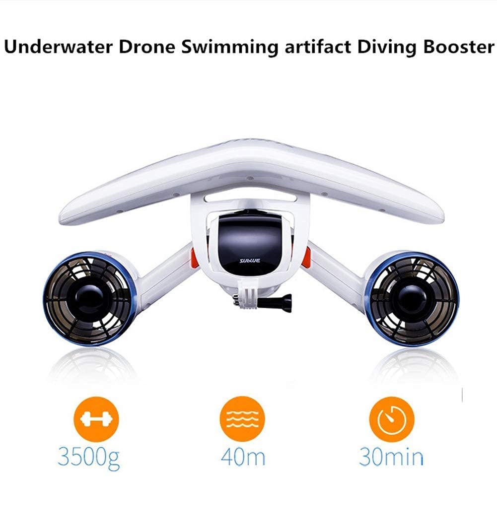 Dron subacuático, propulsor eléctrico, artefacto de natación, Equipo de Buceo de Refuerzo de Buceo autopropulsado, Juguetes Robot Submarino de 1,5 M/S