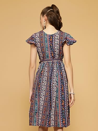 Image of OOMPH! Women's Fit and Flare Knee Length Dress