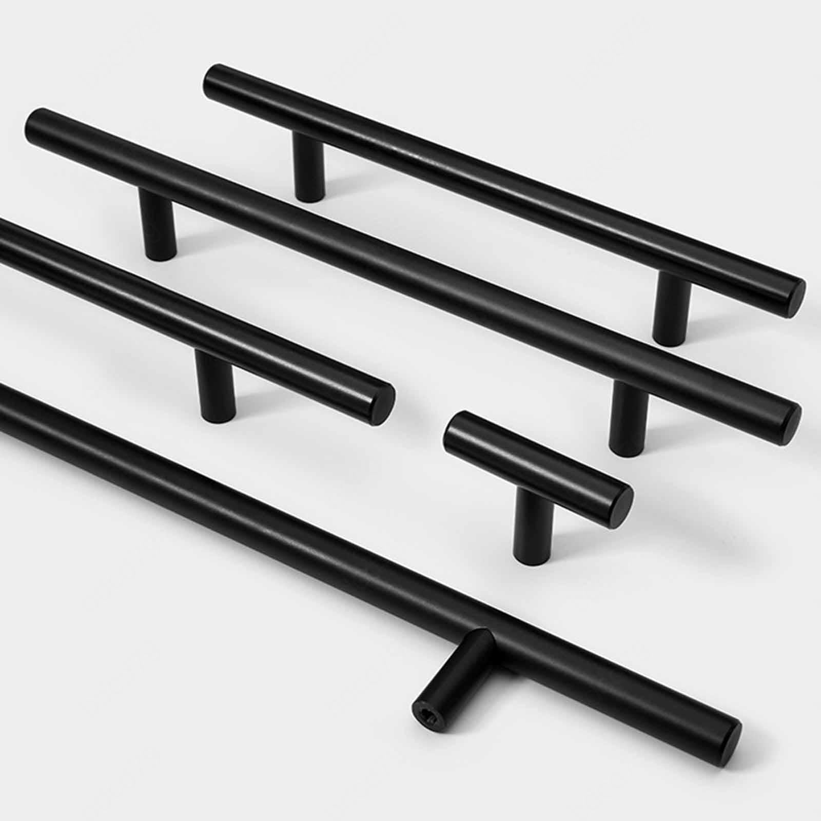 Tiradores Para Armarios De Cocina,Tiradores Para Puertas De Armario De Aleación De Aluminio,Manija Para Muebles En T,Manija Negros Para Puerta,Mango De Cajón,Para Baños,Quantities:20-holecenters:320mm