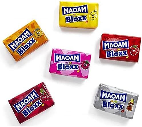 Maoam Bloxx Fruit and Cola Flavour Chewy Sweets Various Packaging