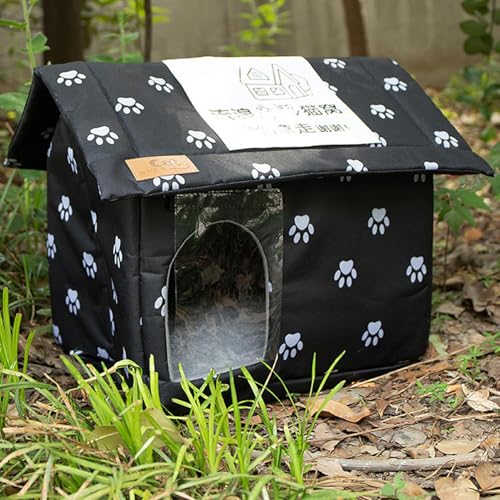 Niche pour chat d'extérieur abri animaux imperméable garage - 3