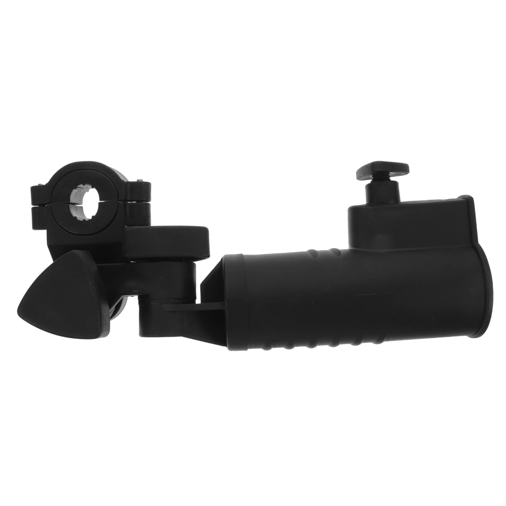 Soporte para Sombrilla de Carrito de Golf Ajustable Clip Práctico de Plástico Negro Fácil de Desmontar para Protección en Exteriores