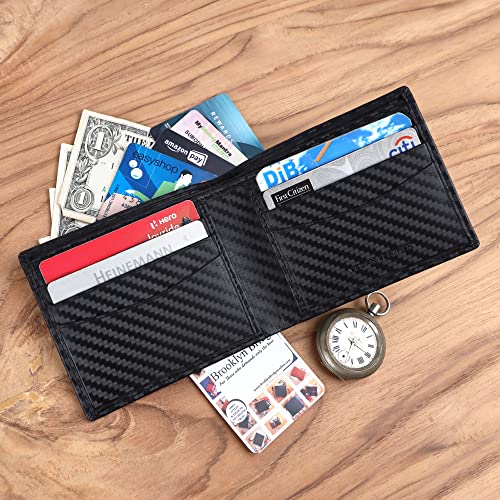 Image of Brooklyn Bridge Urban Chic: Men's Slim PU Leather Purse - Bifold Wallet, a Fusion of Classic Style and RFID-Protected Practicality
