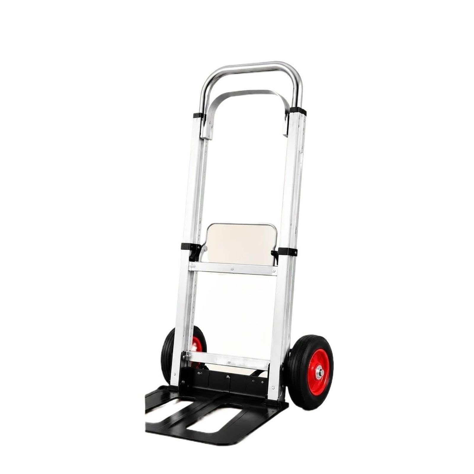 Rodillo de Transporte para Muebles Carretilla de Mano Plegable, Carrito portátil Aluminio Ligero con asa