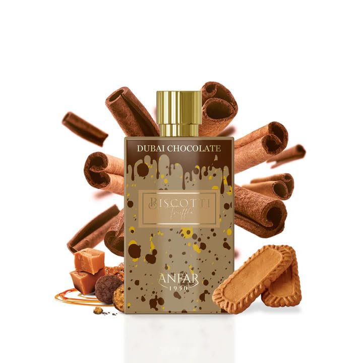 Anfar 1950 Dubai Chocolate Biscotti Truffle Eau de Parfum – Luxury Sweet & Spicy Gourmand Perfume for Men & Women – Long Lasting Oriental Fragrance Inspired by Dubai – 80ml EDP - Image 2