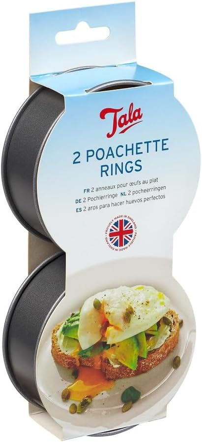 Tala Poachette Ring Non Stick (Set of 2), Black