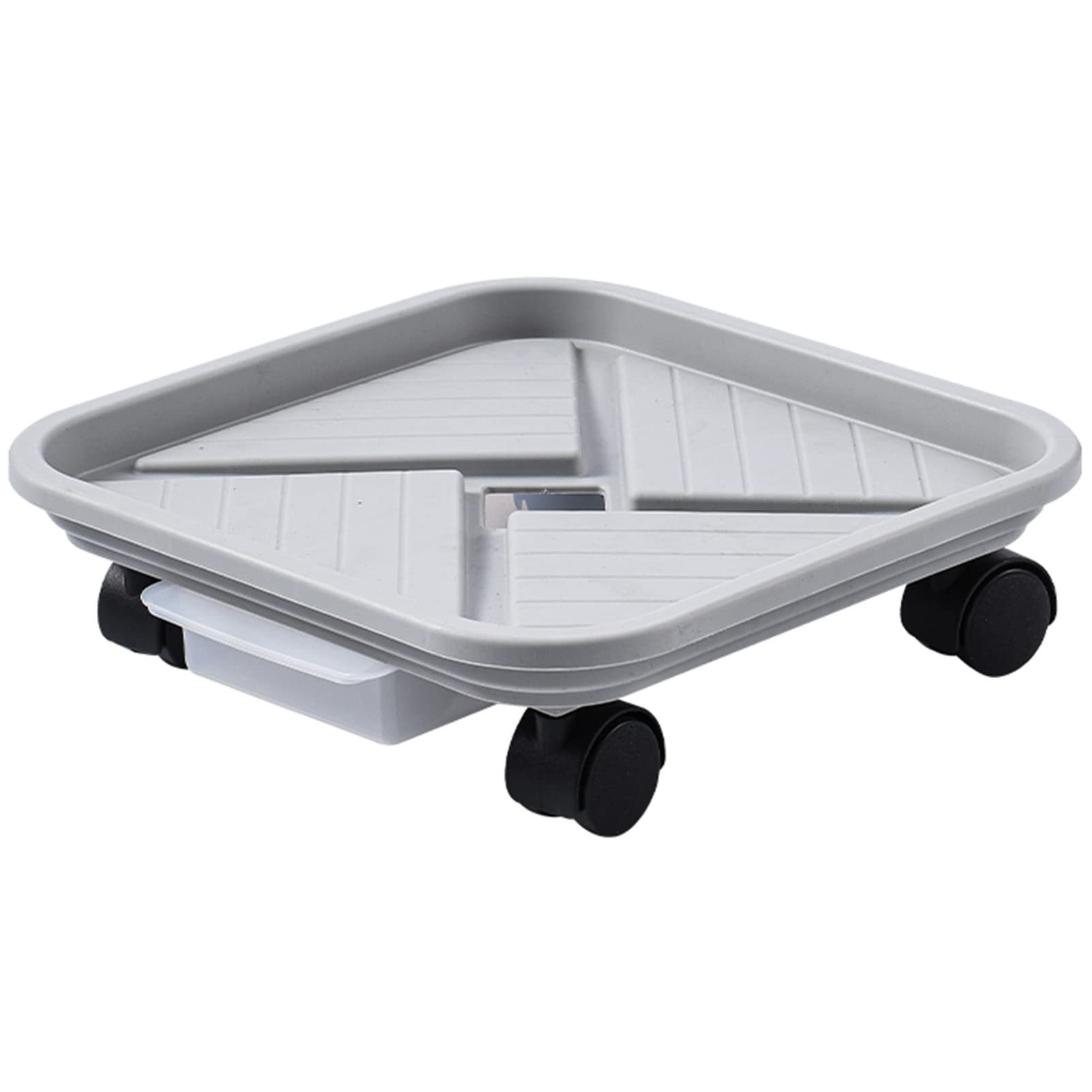 Support de plante en métal robuste pour pot de fleurs avec roulettes de transport 26 cm