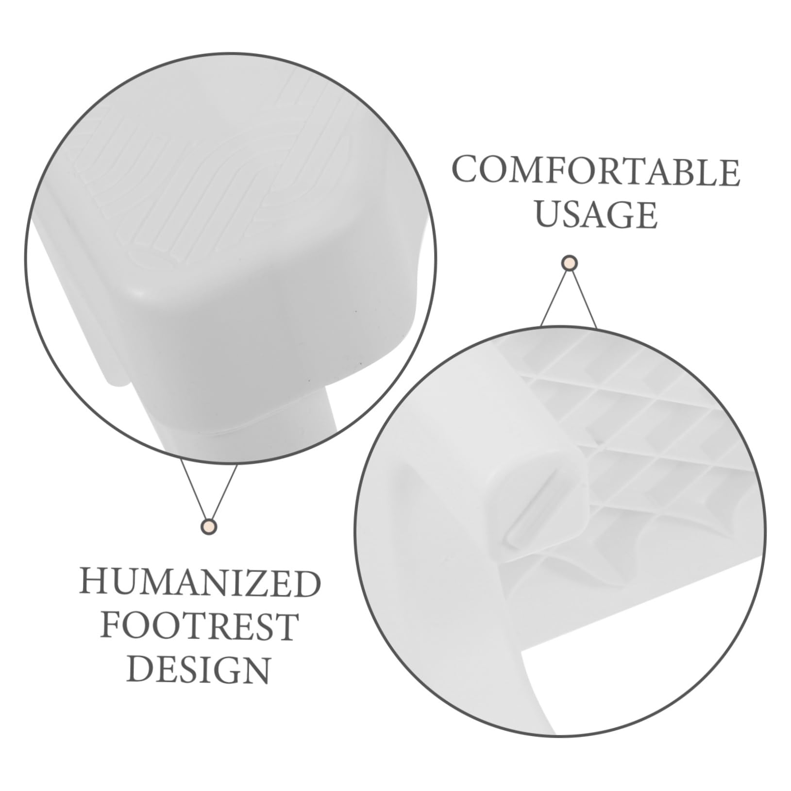 Healeved Squatting Toilet Stool Foot Stool for Toilets Bathroom Seat Home Use Footrest