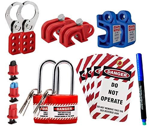 Loto Industrial Safety Lockout Tagout Kit for Electrical Safety- LISC ...