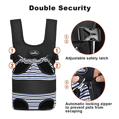 Wakytu Dog Front Carrier Backpacks for Small Dogs, Legs Out Pet Carrier Sling Backpack with Adjustable Padded Ventilated… - Image 7