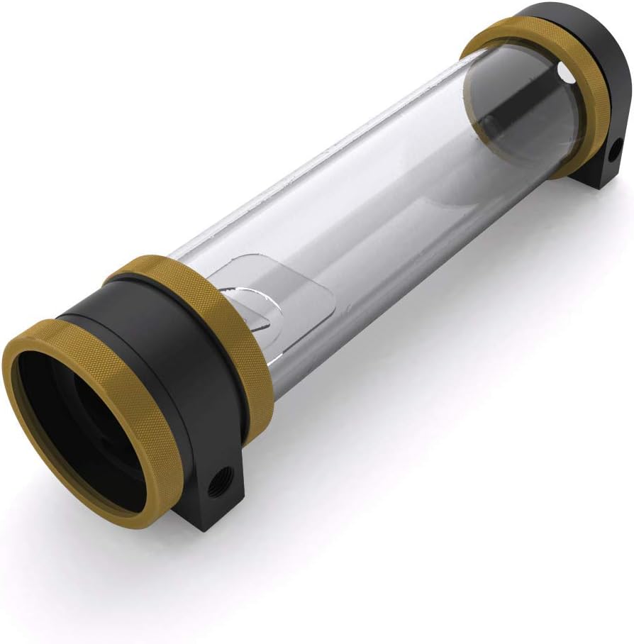 PrimoChill CTR Hard Mount Phase II High Flow D5 Enabled Reservoir - Black POM - 240mm - Candy Copper