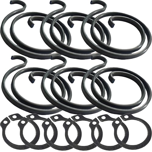 Universal Hardware Kit de réparation de ressort de poignée de porte 6 x 2 tours ressorts bobine 2 mm d'épaisseur + 6 circlips