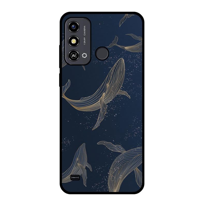KARTXITAI Funda Case Compatible con ZTE Blade A53/A53 Pro,Protectora de Cuerpo Completo con Tacto Suave y Sedoso,Carcasa de Silicona Cover,Gel Flexible,Regalo Original - delfín 2