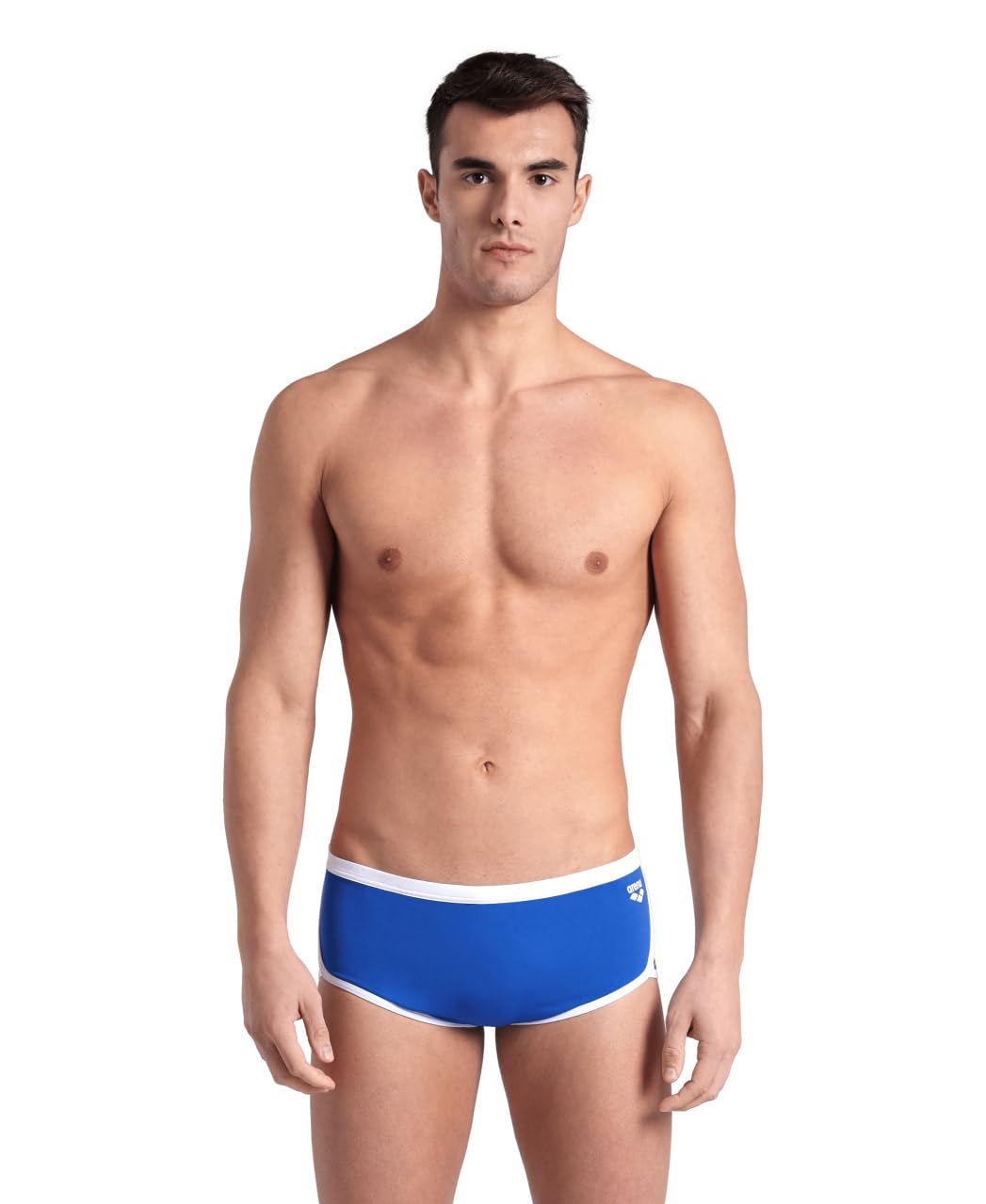 Arena Męskie spodenki kąpielowe Performance Icons Solid Low-Waist, Królewski/Biały, 44 męskie