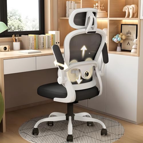 Consejos para Comprar Sillas Ejecutivas Economicas disponible en línea. 49 JeeLeeko Silla ergonomica, Silla ergonomica Escritorio, Silla Oficina con Soporte Lumbar 3D y Reposacabezas Ajustable, Balanceo Multidireccional y Brazos Plegables, Cojín...