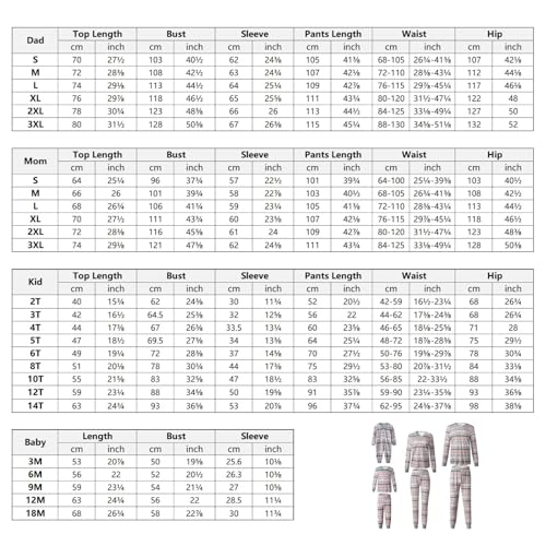 Feionusin Family Christmas Pajamas Matching Sets, Xmas Pjs Sets Holiday Sleepwear Matching Pajamas Long Sleeve Nightwear Set Grey2