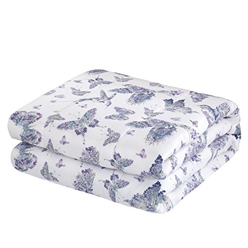 Casa Marissa 4 Piece Comforter Set, Full/Queen, Purple #TOP1