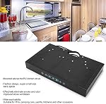 Fydun 12V Hotte de cuisinière 3 Vitesse réglable avec écran tactile LED Lumière pour RV Cuisine
