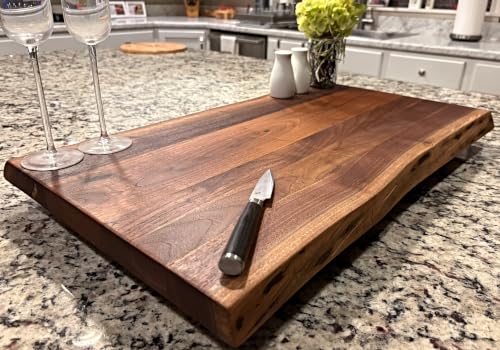 Black Walnut Live-Edge Serving Board