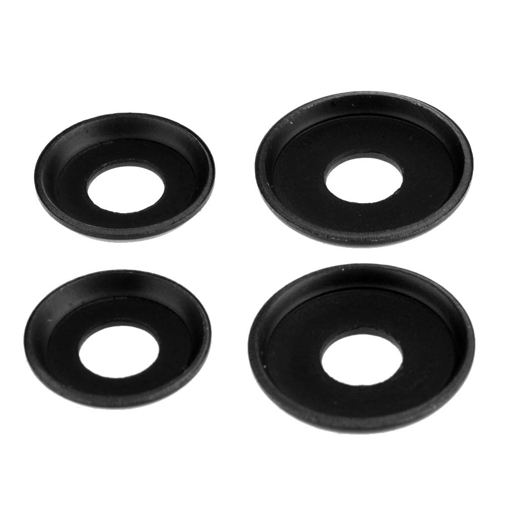 Dovewill 16 Pieces Thickened Replacement Longboard/Skateboard Truck WASHERS - Black