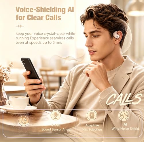Xmenha Bluetooth 5.4 Open-Ear Wireless Earbuds w/ Mic (Various Colors) - image 7