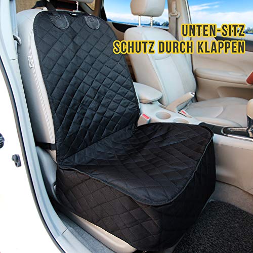 Vailge Autositzschoner Hundedecke, Wasserabweisende Sitzbezüge für Hund, Universal Rutschfeste Hundedecke Mit Sicherheitsgurt, Sitzbezug für Vordersitze in Lastwagen, SUV, Auto