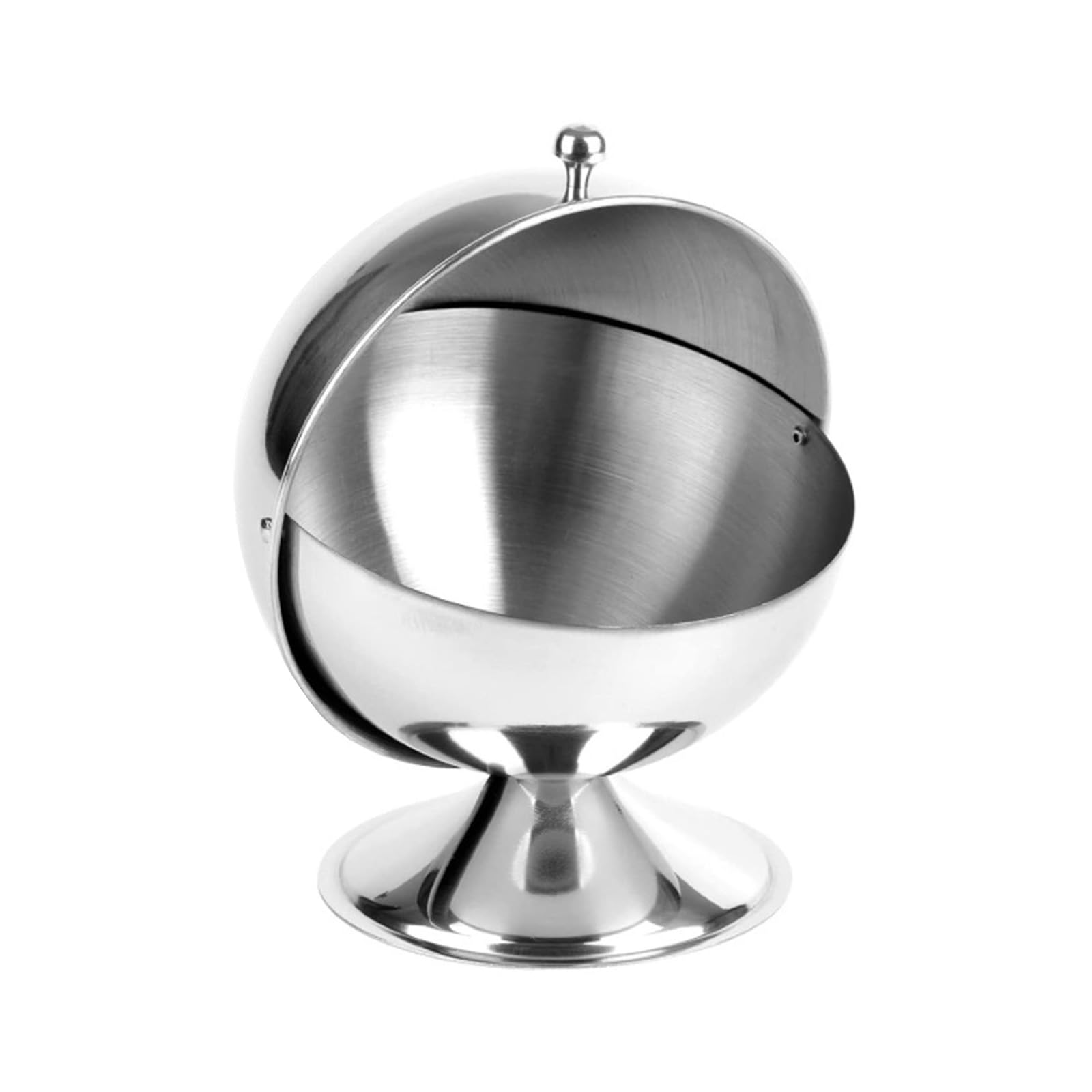 sodeber Stainless Steel Sugar Storage Jar Large Capacity Portable Candy Dispenser Home Accessory for Kitchen Use Round Candy Jar