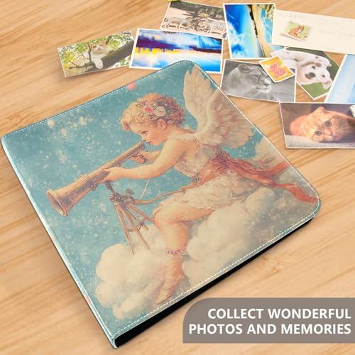 Álbum de Fotos Autoadhesivo DIY Scrapbook Album Cute Cupid Valentine's Day con 3 Anillas, 40 Páginas, 8x10 para Recuerdos miniatura 5