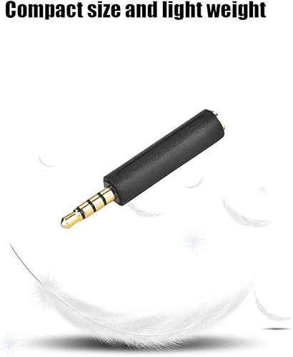 Miniatura 3 de Convertidor de audio de 0.138 in Adaptador de auriculares bidireccional para CTIA a OMTP u OMTP a CTIA compatible con la mayoría de teléfonos