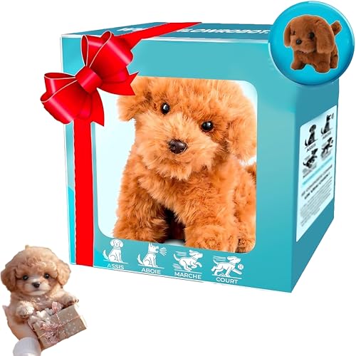 Realistic Robot Puppy - Smart AI Dog Toy with Walking, Barking & Emotional Interaction for Kids and Adults